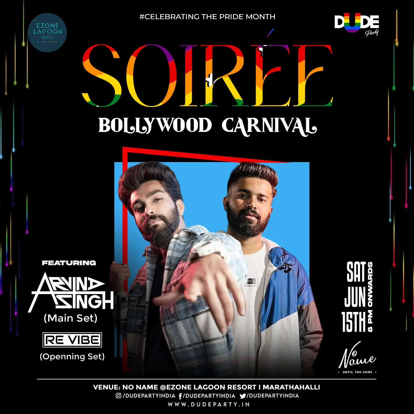 SOIREE BOLLYWOOD CARNIVAL Dude Party India