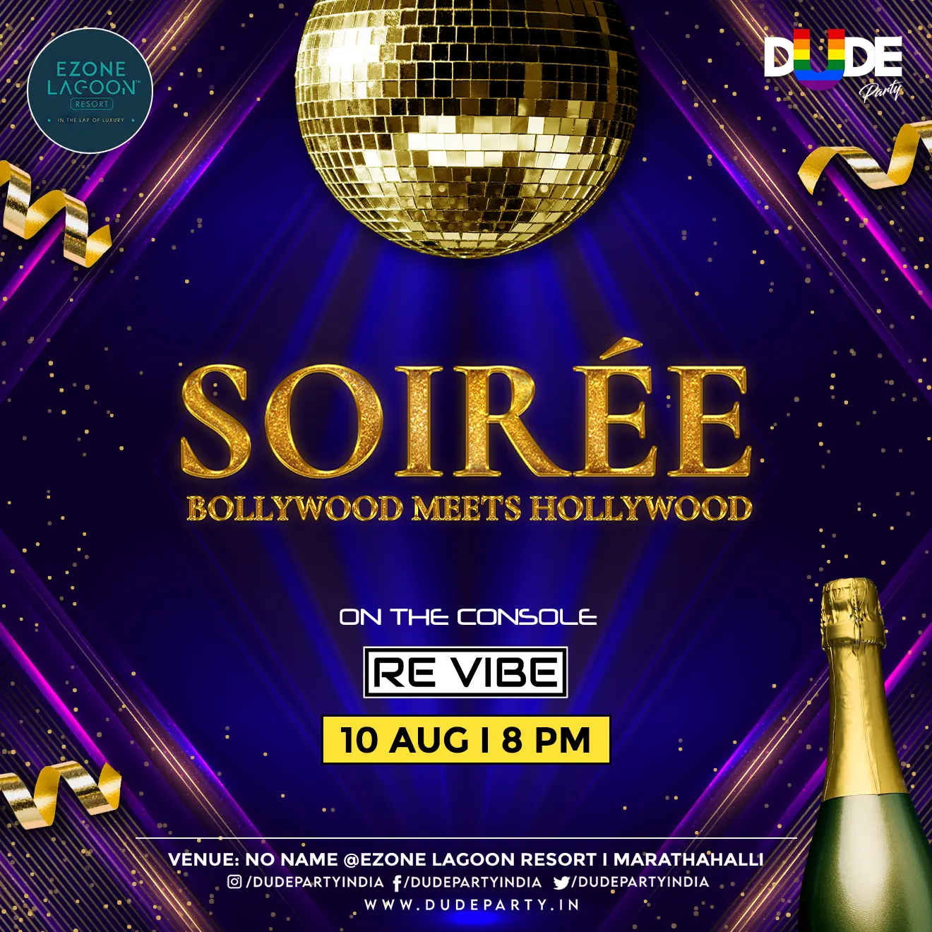 Soiree Bollywood meets Hollywood Dude Party India