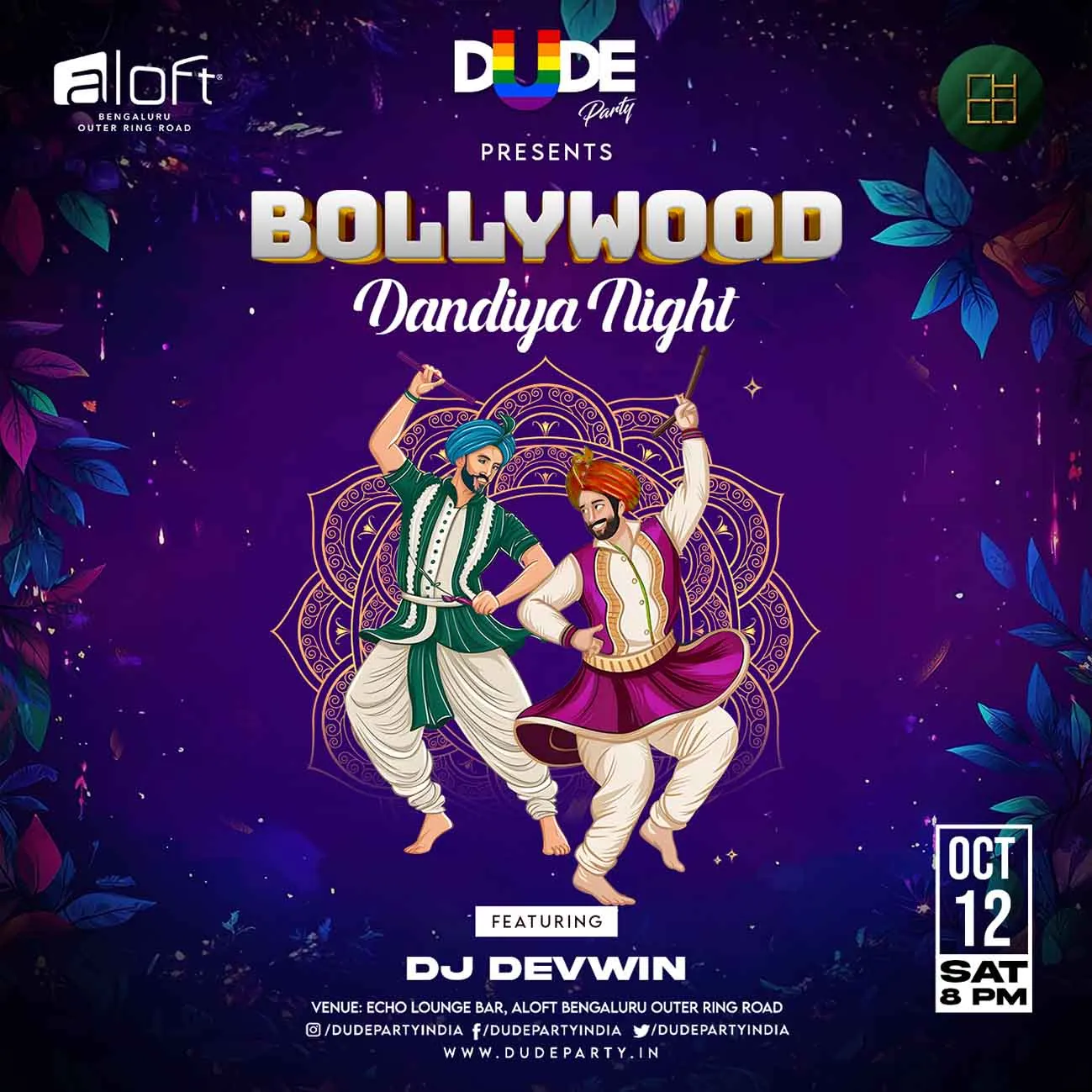 Bollywood Dandiya Night Dude Party India