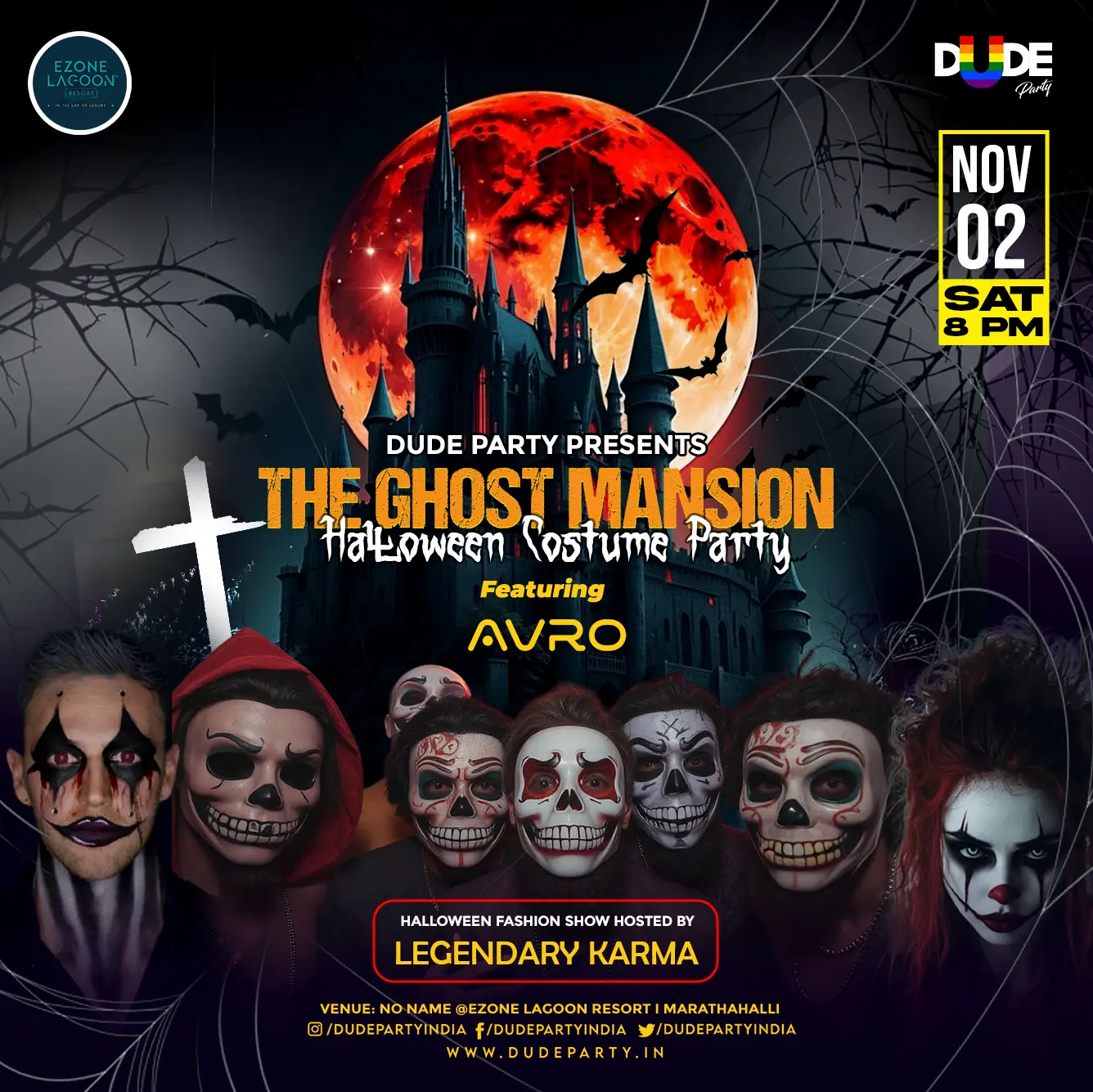 Ghost Mansion Halloween Costume Party Dude Party India